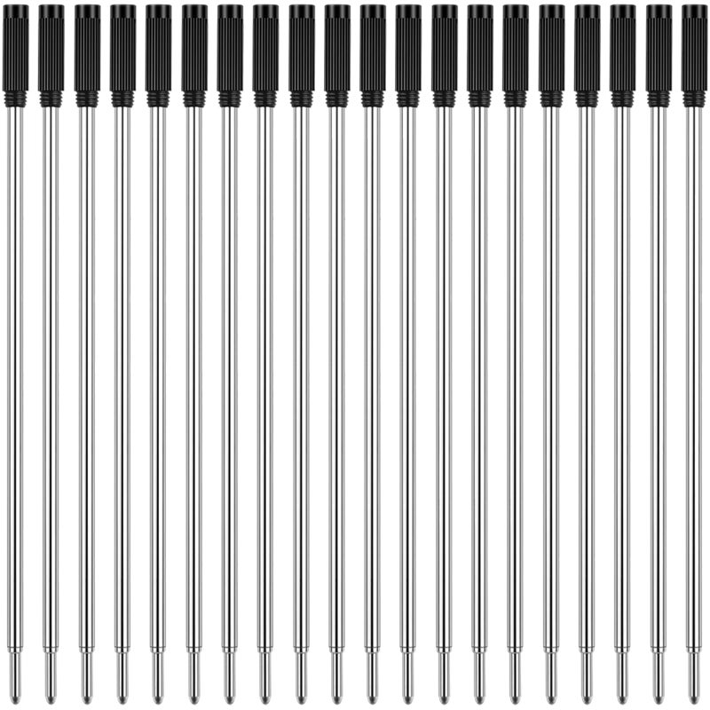 Unibene Cross Compatible Ballpoint Pen Refills 20 Pack, 1.0mm Medium Point-10 Black & 10 Blue, Smooth Writing Replaceable German Ink Refill - Image 1